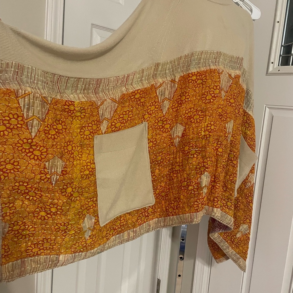 Kantha Quilted Patchwork Pullover Boho Oversized … - image 3